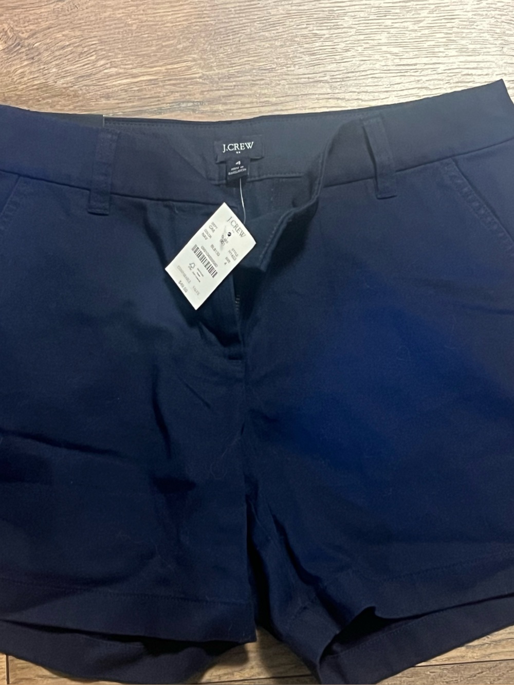 J. Crew Navy Stretch Chino Bermuda Shorts